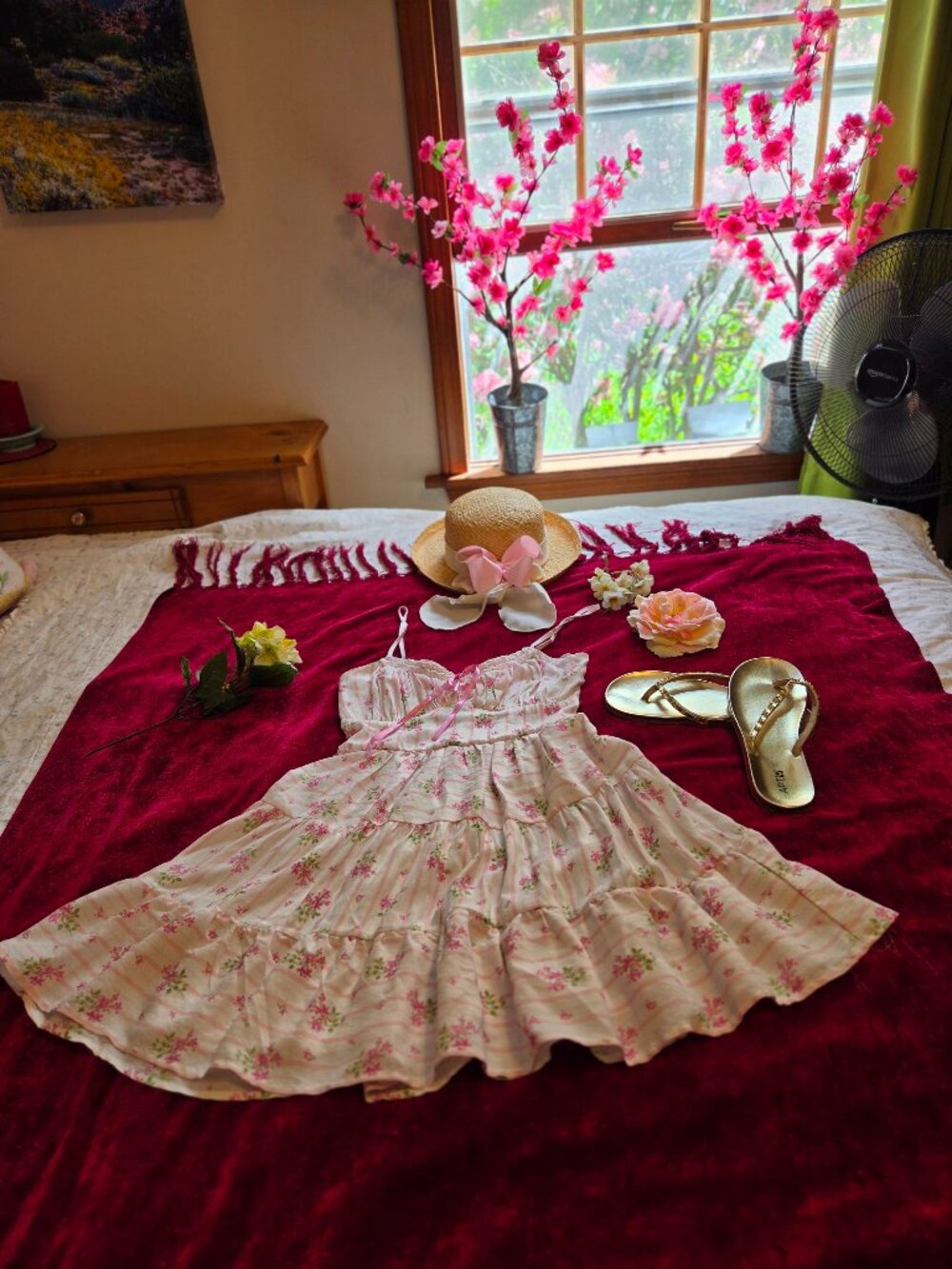 STUNNING FRANCESCA SATIN RIBBON AND LACE BABYDOLL DRESS SMALL